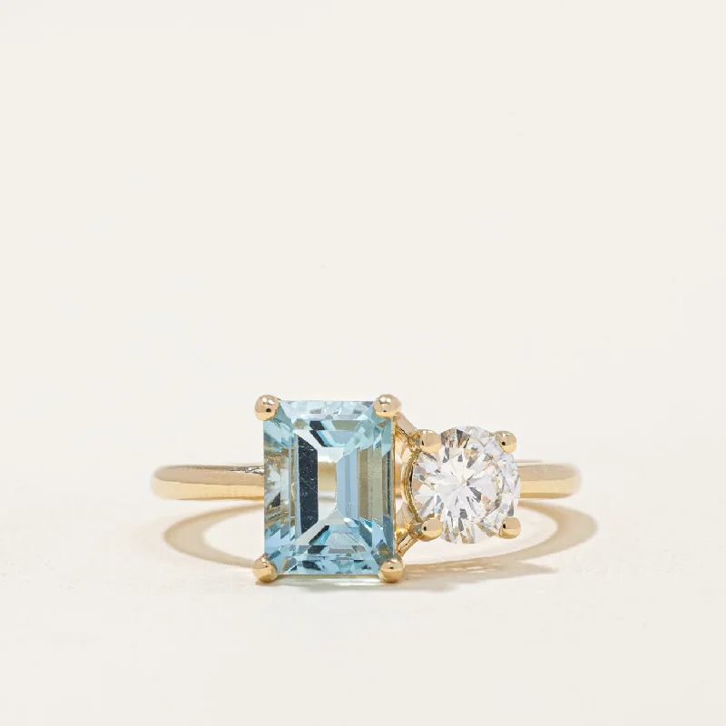 Premium Jewelry Now Available At Special Discounts '100 Ways' Aquamarine & Diamond Toi et Moi Ring | 1.30ct, 0.54ct | SZ 6.75 | Premium Jewelry Now Available At Special Discounts '100 Ways' Aquamarine & Diamond Toi et Moi Ring | 1.30ct, 0.54ct | SZ 6.75 |