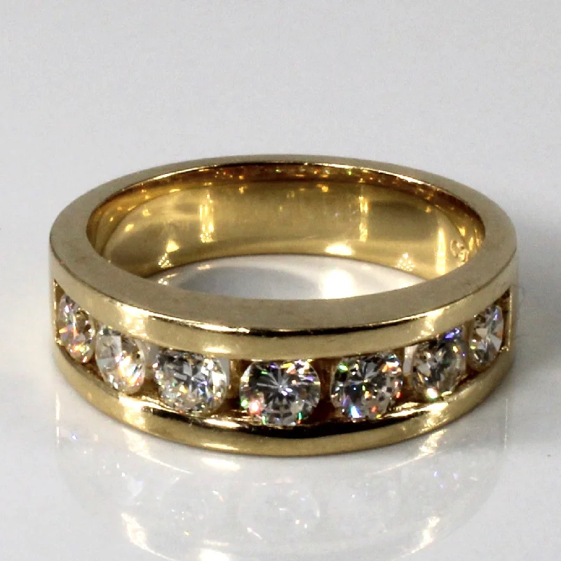 Bohemian-Inspired Jewelry For Free-Spirited Fashion Channel Set Diamond Band | 1.40ctw | SZ 8.75 | Bohemian-Inspired Jewelry For Free-Spirited Fashion Channel Set Diamond Band | 1.40ctw | SZ 8.75 |