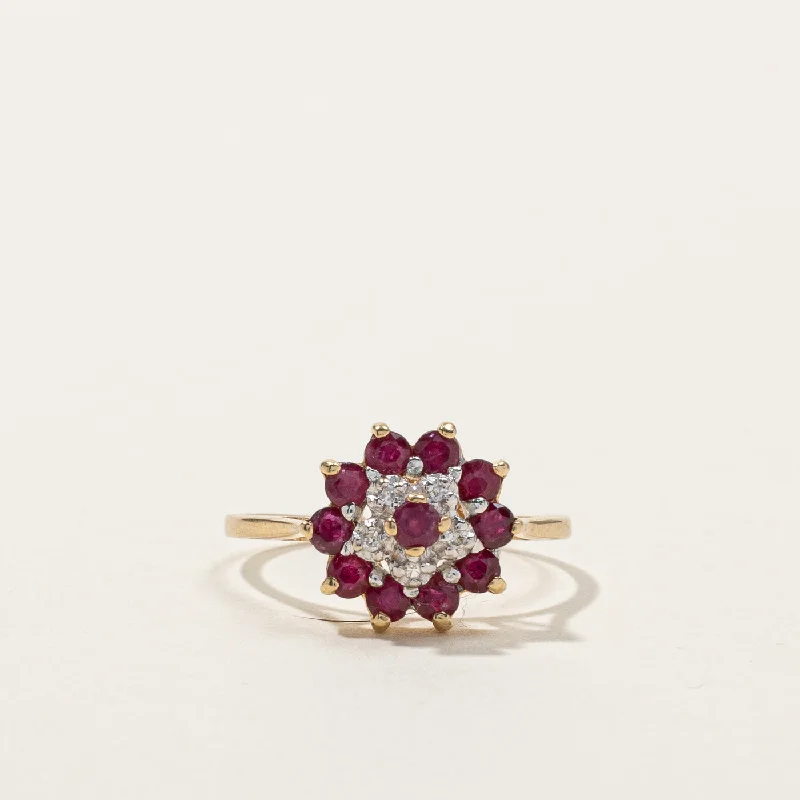 Seasonal Jewelry Clearance – Best Styles At The Lowest Prices Cluster Ruby & Diamond Ring | 0.55ctw | 0.03ctw | SZ 5 | Seasonal Jewelry Clearance – Best Styles At The Lowest Prices Cluster Ruby & Diamond Ring | 0.55ctw | 0.03ctw | SZ 5 |