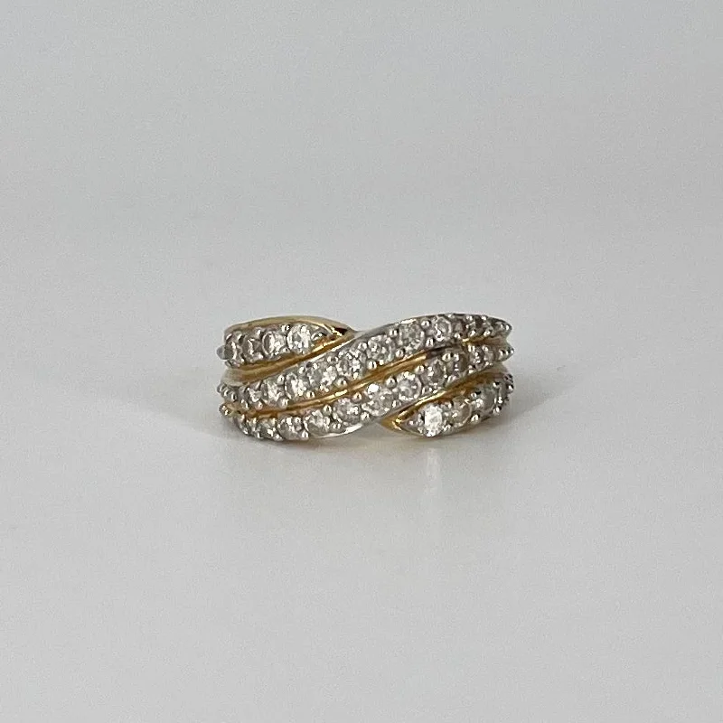 Shop Modern Jewelry Collections With Exclusive Discounts Diamond Bypass Ring | 1.12 ctw | SZ 7.75 Shop Modern Jewelry Collections With Exclusive Discounts Diamond Bypass Ring | 1.12 ctw | SZ 7.75