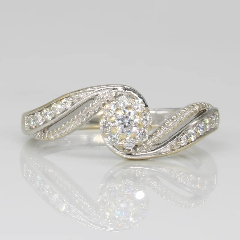 Flash Sale On Exquisite Jewelry – Don't Miss Out Diamond Bypass Ring | 0.14ctw | SZ 5.25 |
