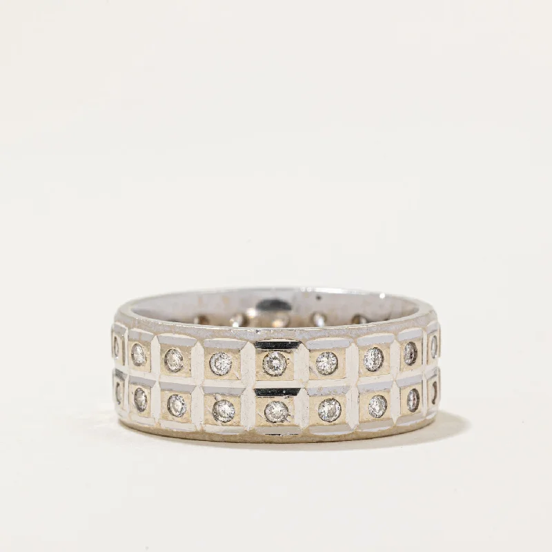 Premium Jewelry Now Available At Special Discounts Double Row Diamond Eternity Band | 0.64ctw | SZ 9.25 | Premium Jewelry Now Available At Special Discounts Double Row Diamond Eternity Band | 0.64ctw | SZ 9.25 |