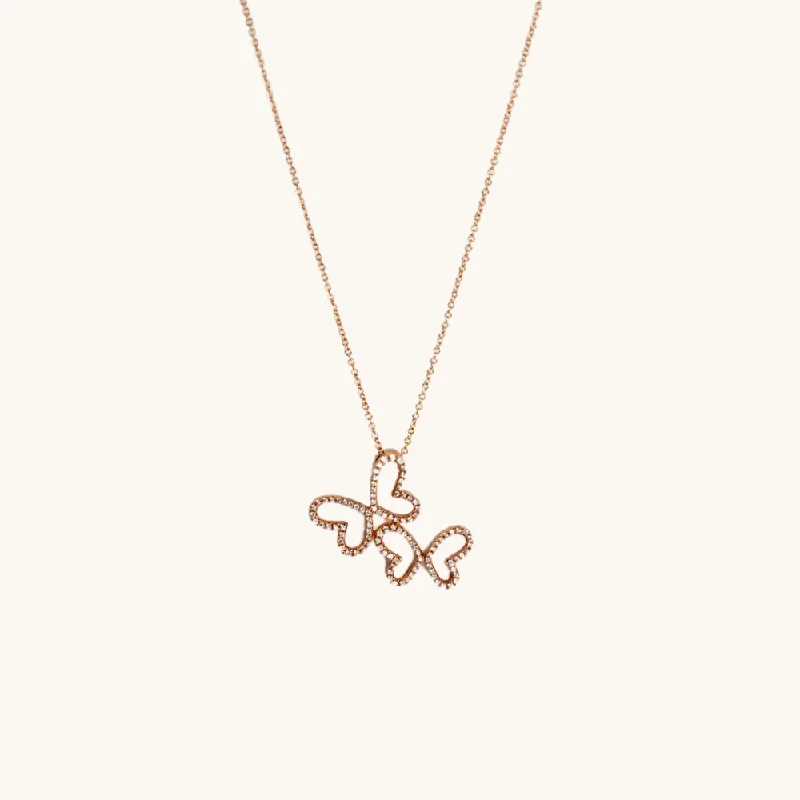 Exclusive Jewelry Markdowns – Limited-Time Offer Double Butterfly Diamond Necklace Exclusive Jewelry Markdowns – Limited-Time Offer Double Butterfly Diamond Necklace