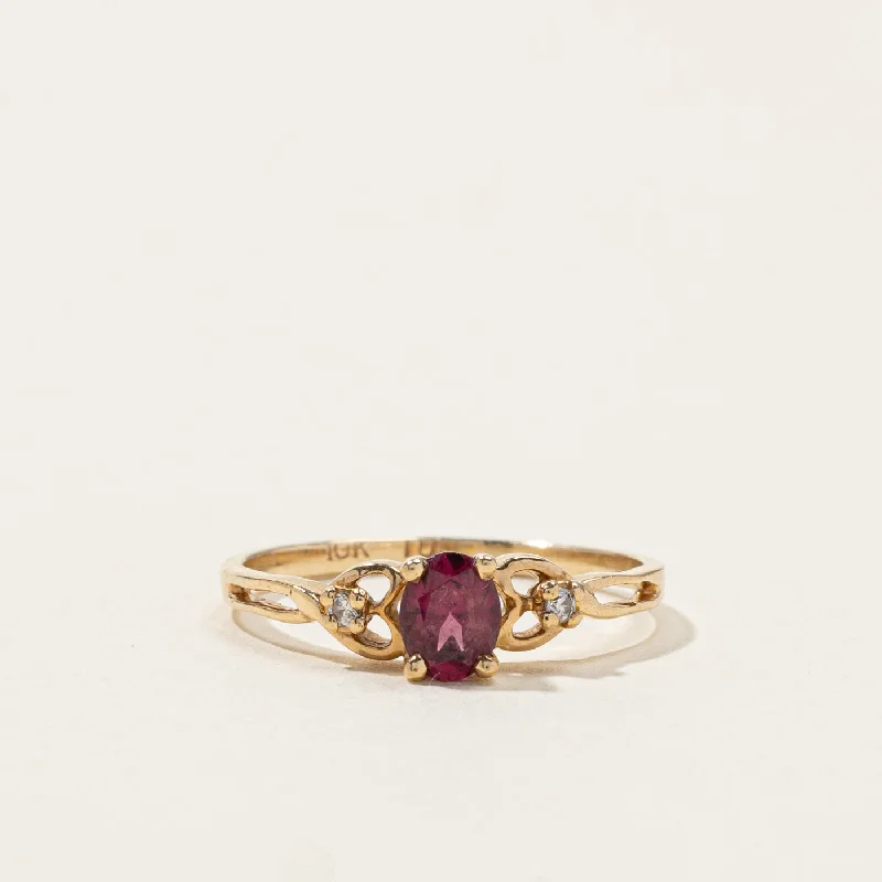Limited-Stock Jewelry Sale – Shop Before It's Gone Garnet & Diamond Ring | 0.40ct | 0.02ctw | SZ 5.25 | Limited-Stock Jewelry Sale – Shop Before It's Gone Garnet & Diamond Ring | 0.40ct | 0.02ctw | SZ 5.25 |