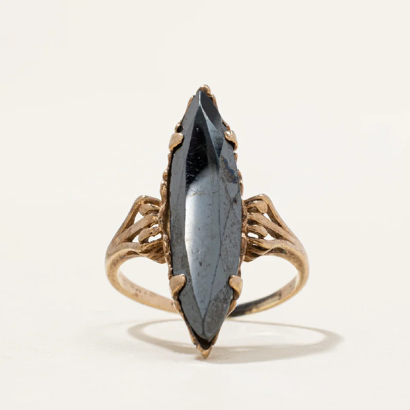 Timeless Elegance, Temporary Discounts – Act Fast Hematite Navette Ring | 3.20ct | SZ 5 | Timeless Elegance, Temporary Discounts – Act Fast Hematite Navette Ring | 3.20ct | SZ 5 |