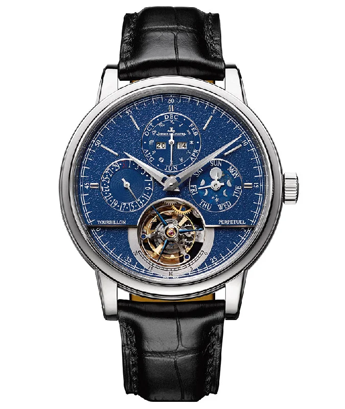 Accessorize For Less – Luxury Jewelry At Affordable Prices Jaeger LeCoultre Men's Master Grande Tradition Tourbillion White Gold 42mm Blue Grained Perpetual Calendar Moonphase Dial Watch Accessorize For Less – Luxury Jewelry At Affordable Prices Jaeger LeCoultre Men's Master Grande Tradition Tourbillion White Gold 42mm Blue Grained Perpetual Calendar Moonphase Dial Watch