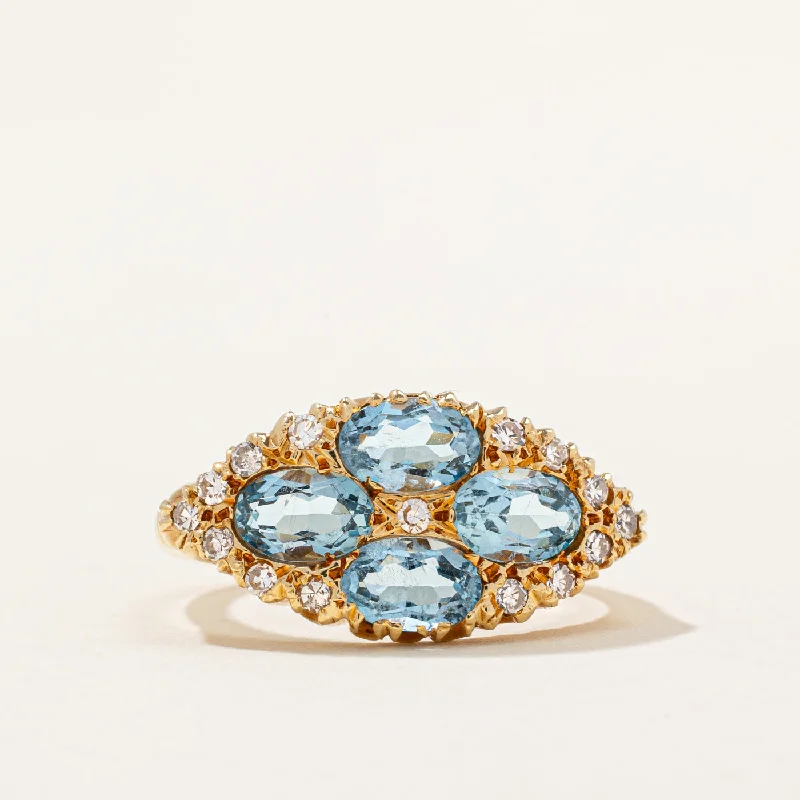 Elegant Jewelry, Affordable Luxury – Shop Now 1971 London Aquamarine & Diamond Cocktail Ring | 1.40ctw, 0.22ctw | SZ 7.5 | Elegant Jewelry, Affordable Luxury – Shop Now 1971 London Aquamarine & Diamond Cocktail Ring | 1.40ctw, 0.22ctw | SZ 7.5 |
