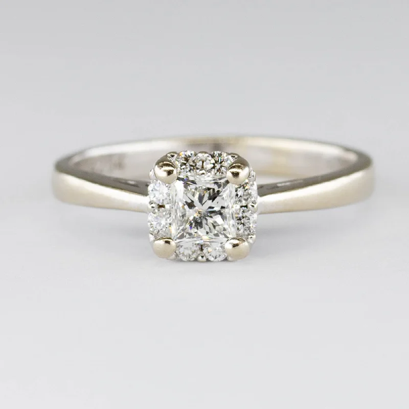 Exclusive Jewelry Sale – Limited-Time Discounts Princess Cut Diamond Halo Set Ring | 0.42ctw | SZ 5.5 | Exclusive Jewelry Sale – Limited-Time Discounts Princess Cut Diamond Halo Set Ring | 0.42ctw | SZ 5.5 |