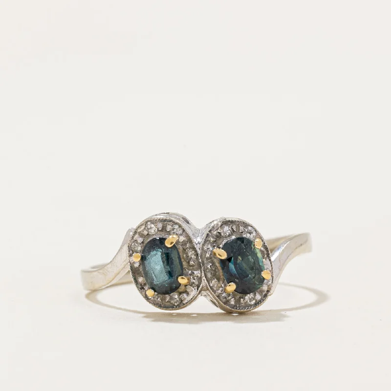 Trending Jewelry Styles Now At Limited-Time Discounts Sapphire & Diamond Bypass Ring | 0.79ctw, 0.14ctw | SZ 8.25 |