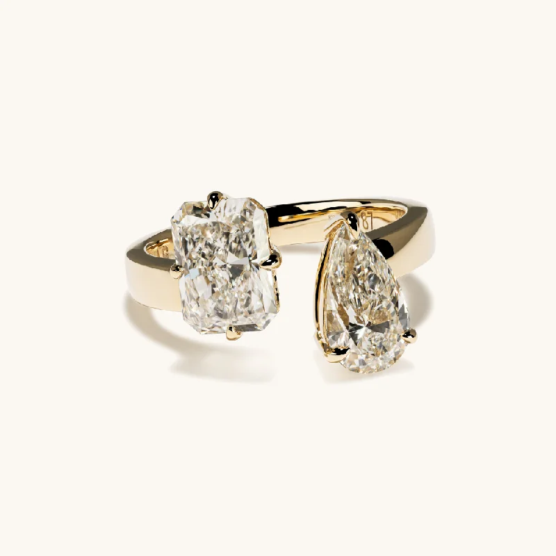Flash Sale On Exquisite Jewelry – Don't Miss Out Radiant and Pear Toi et Moi Lab Diamond Engagement Ring Flash Sale On Exquisite Jewelry – Don't Miss Out Radiant and Pear Toi et Moi Lab Diamond Engagement Ring