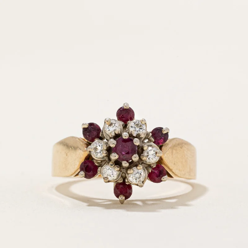Discounted Jewelry For A Glamorous Look Ruby & Diamond Cocktail Ring | 0.68ctw, 0.24ctw | SZ 8 | Discounted Jewelry For A Glamorous Look Ruby & Diamond Cocktail Ring | 0.68ctw, 0.24ctw | SZ 8 |