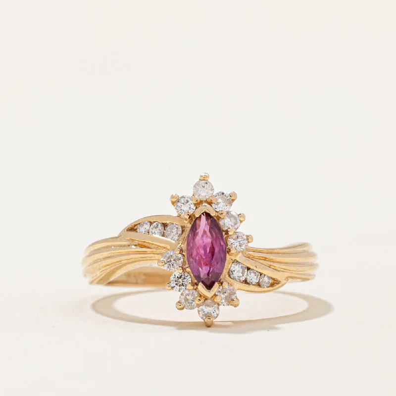 Luxury Meets Affordability – Jewelry Sale Now Live Ruby & Diamond Halo Ring | 0.32ct, 0.24ctw | SZ 8 | Luxury Meets Affordability – Jewelry Sale Now Live Ruby & Diamond Halo Ring | 0.32ct, 0.24ctw | SZ 8 |