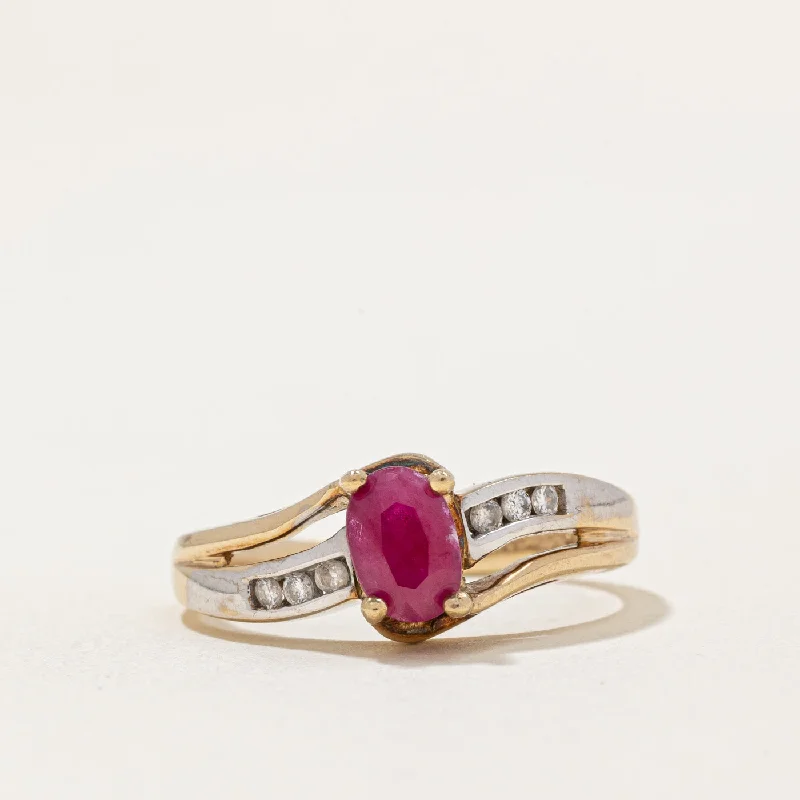 Timeless Jewelry At Special Discount Rates Ruby & Diamond Waterfall Ring | 0.40ct, 0.03ctw | SZ 5.25 | Timeless Jewelry At Special Discount Rates Ruby & Diamond Waterfall Ring | 0.40ct, 0.03ctw | SZ 5.25 |