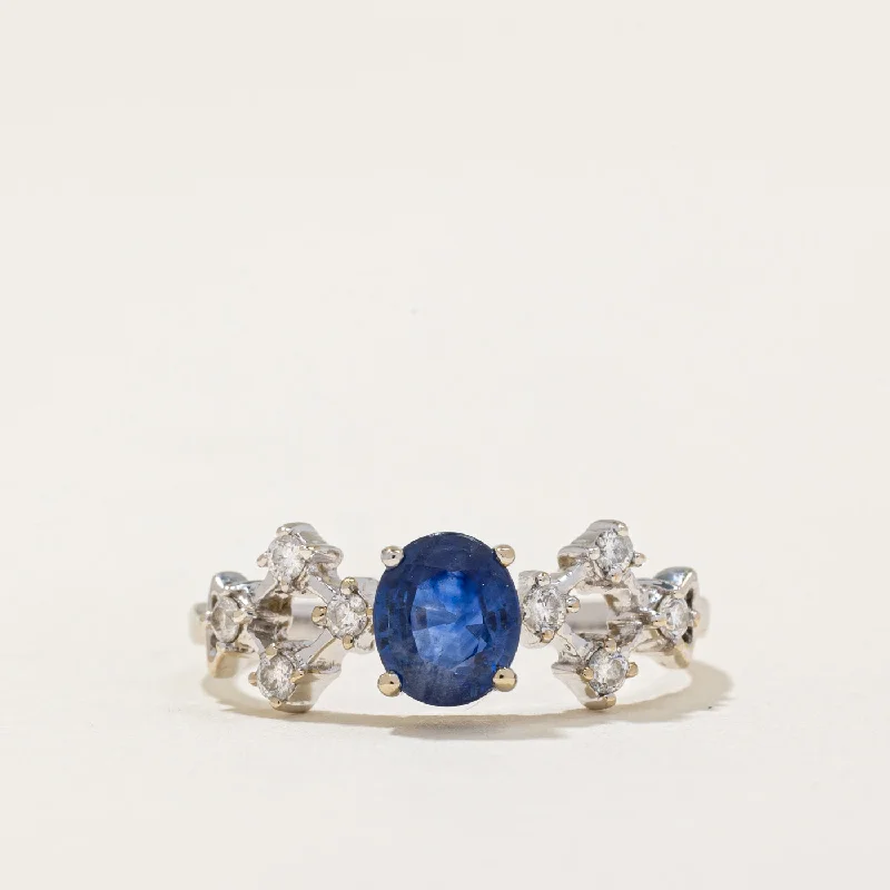 Fashion-Forward Jewelry At Incredible Prices Sapphire & Diamond Cocktail Ring | 0.94ct, 0.16ctw | SZ 6.25 | Fashion-Forward Jewelry At Incredible Prices Sapphire & Diamond Cocktail Ring | 0.94ct, 0.16ctw | SZ 6.25 |