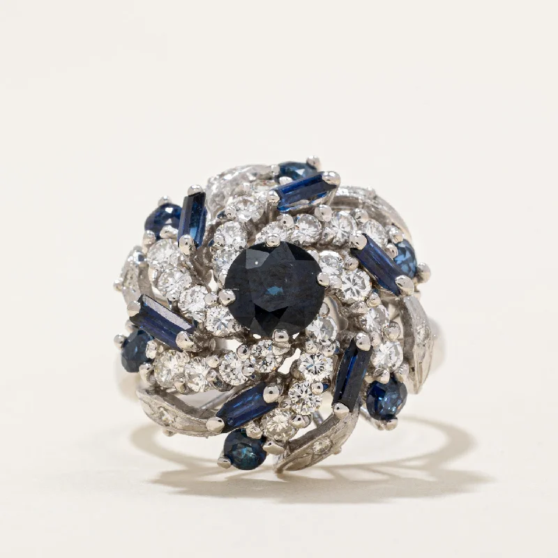Limited-Stock Jewelry Sale – Once It's Gone, It's Gone Sapphire & Diamond Cocktail Ring | 2.12ctw, 0.91ctw | SZ 7.25 | Limited-Stock Jewelry Sale – Once It's Gone, It's Gone Sapphire & Diamond Cocktail Ring | 2.12ctw, 0.91ctw | SZ 7.25 |