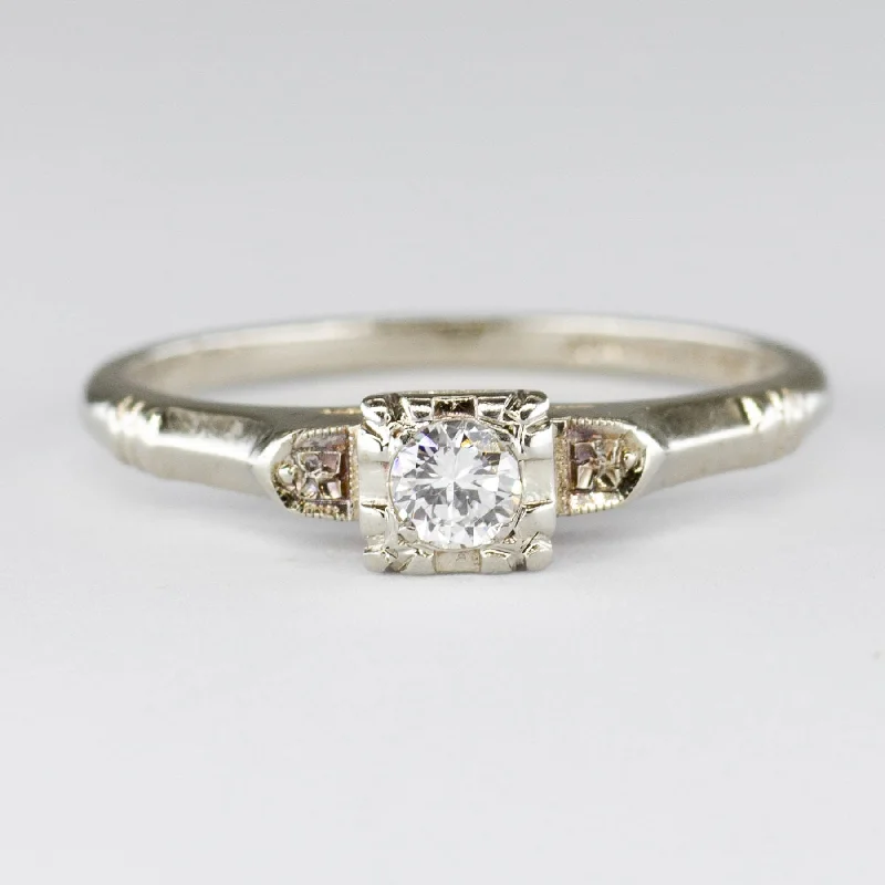Buy More, Save More On Stunning Jewelry Pieces Solitaire Diamond Vintage Ring | 0.14ct | SZ 5.75 | Buy More, Save More On Stunning Jewelry Pieces Solitaire Diamond Vintage Ring | 0.14ct | SZ 5.75 |