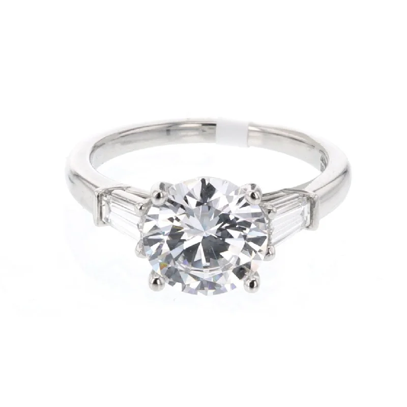 Customized Silver Jewelry For Unique Style 0.50 ctw Diamond Three-Stone Engagement Ring Customized Silver Jewelry For Unique Style 0.50 ctw Diamond Three-Stone Engagement Ring