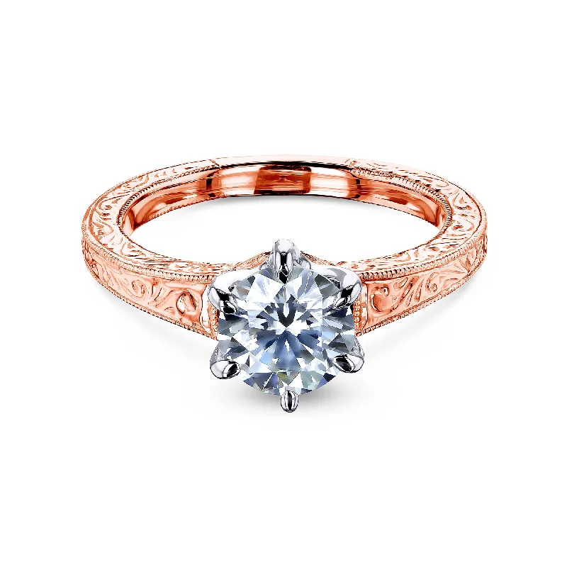 Special Sale On Handcrafted Jewelry – Shop Today 1ct Patterned 6-Prong Solitaire