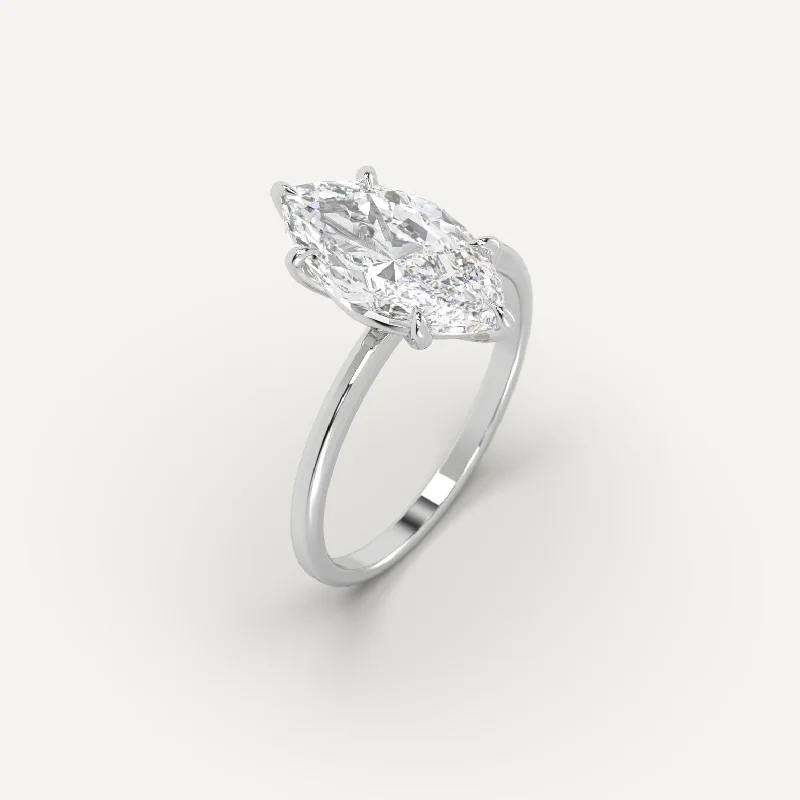 Limited-Stock Jewelry Sale – Once It's Gone, It's Gone 3 carat Marquise Cut Diamond Ring Limited-Stock Jewelry Sale – Once It's Gone, It's Gone 3 carat Marquise Cut Diamond Ring