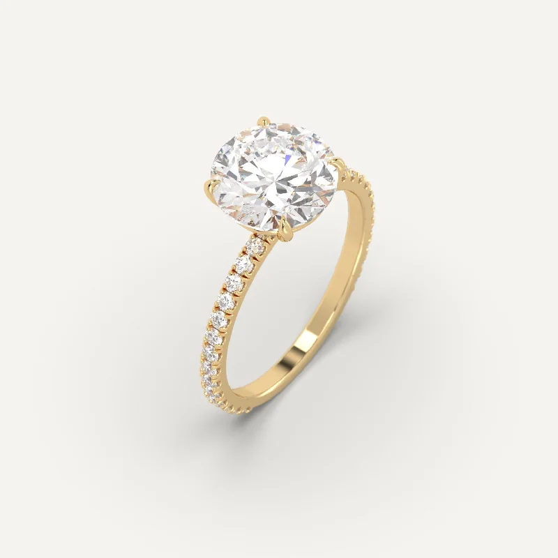 Sparkle On A Budget – Fine Jewelry For Less 3 carat Round Cut Diamond Ring