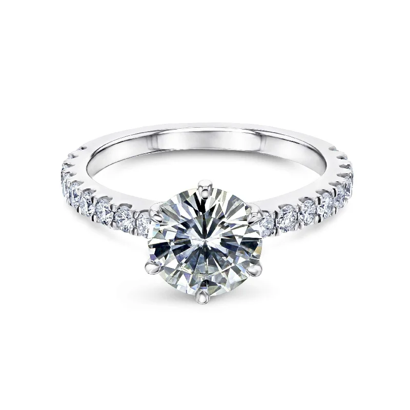 Luxury Jewelry Clearance – Shop Premium Styles Now 6-Prong 1.9ct Forever One Moissanite Ring Luxury Jewelry Clearance – Shop Premium Styles Now 6-Prong 1.9ct Forever One Moissanite Ring
