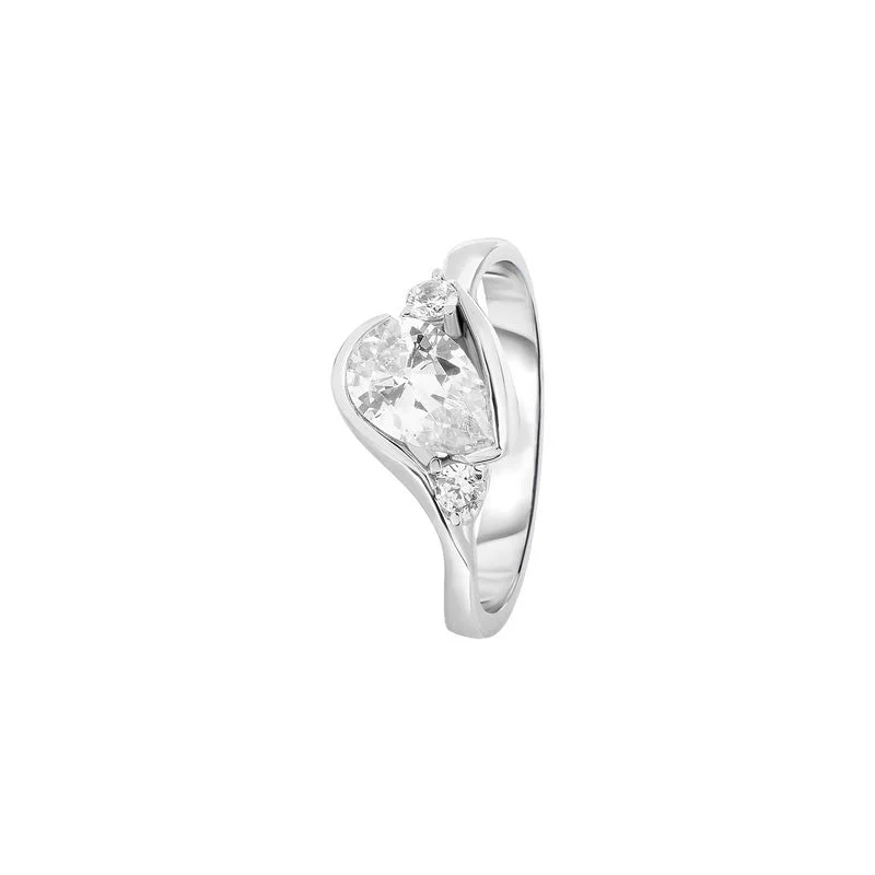 High-End Jewelry, Now More Affordable Than Ever Larkhall Pear Brilliant Diamond Engagement Ring