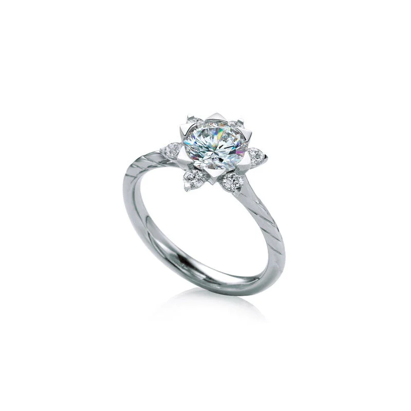 Chic And Stylish Jewelry At Exclusive Prices Mallow Round Brilliant Diamond Engagement Ring Chic And Stylish Jewelry At Exclusive Prices Mallow Round Brilliant Diamond Engagement Ring
