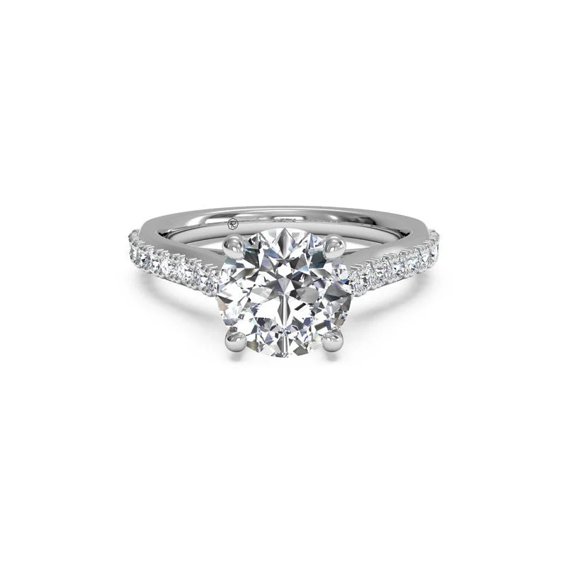 Shop Dazzling Jewelry At The Best Prices French-Set Surprise Diamond Round Diamond Engagement Ring Shop Dazzling Jewelry At The Best Prices French-Set Surprise Diamond Round Diamond Engagement Ring