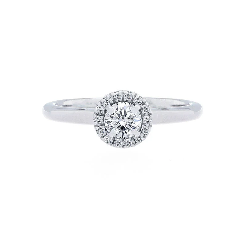 Trending Jewelry Styles Now At Limited-Time Discounts Forevermark Center of My Universe Round Halo Engagement Ring, 0.35 total carat Trending Jewelry Styles Now At Limited-Time Discounts Forevermark Center of My Universe Round Halo Engagement Ring, 0.35 total carat