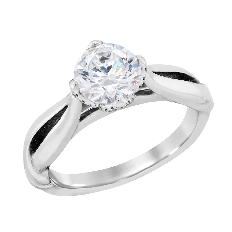 Exclusive Jewelry Offers – Sparkle For Less WHITE GOLD ENGAGEMENT RING SETTING WITH HIDDEN HALO, .09 CT TW Exclusive Jewelry Offers – Sparkle For Less WHITE GOLD ENGAGEMENT RING SETTING WITH HIDDEN HALO, .09 CT TW