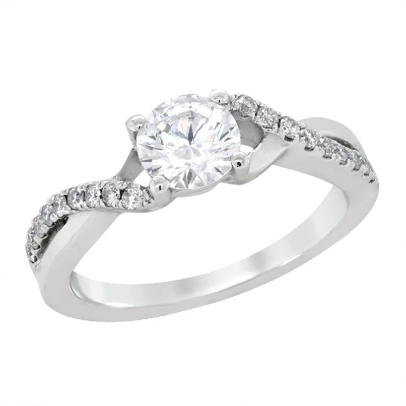 Limited-Time Jewelry Discounts – Shine Without The Splurge WHITE GOLD SPLIT SHANK ENGAGEMENT RING WITH 18 DIAMODNS, .20 CT TW Limited-Time Jewelry Discounts – Shine Without The Splurge WHITE GOLD SPLIT SHANK ENGAGEMENT RING WITH 18 DIAMODNS, .20 CT TW
