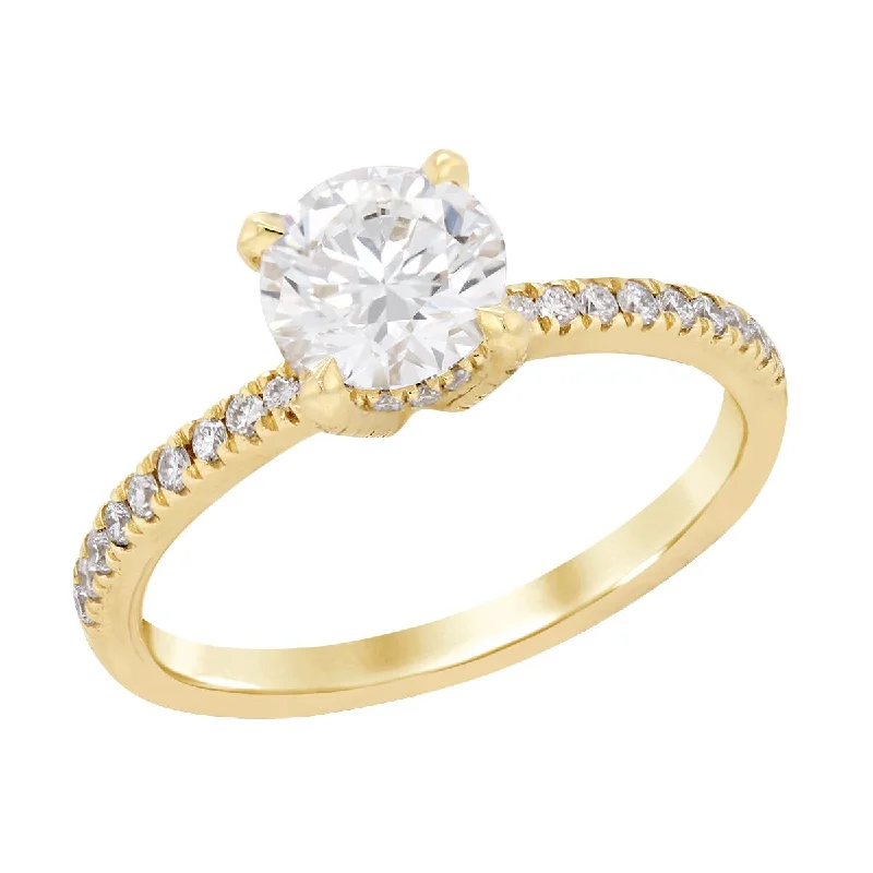 Exclusive Jewelry Sale – Limited-Time Discounts YELLOW GOLD ENGAGEMENT RING WITH 1 CARAT LAB GROWN DIAMOND CENTER, 1 1/4 CT TW Exclusive Jewelry Sale – Limited-Time Discounts YELLOW GOLD ENGAGEMENT RING WITH 1 CARAT LAB GROWN DIAMOND CENTER, 1 1/4 CT TW