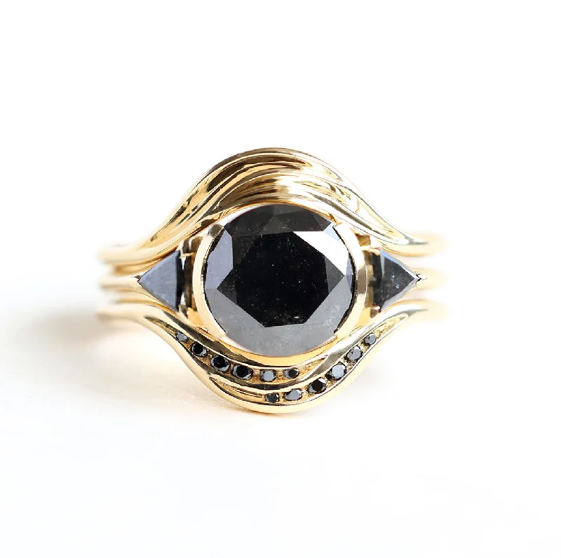 Special Sale On Handcrafted Jewelry – Shop Today Black Hole Diamond Ring Set, Unique Black Diamond Ring Set 18K Special Sale On Handcrafted Jewelry – Shop Today Black Hole Diamond Ring Set, Unique Black Diamond Ring Set 18K