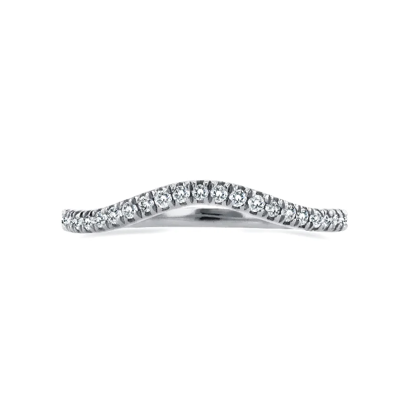 Buy More, Save More On Stunning Jewelry Designs 1/5ct.tw Curved Diamond Band