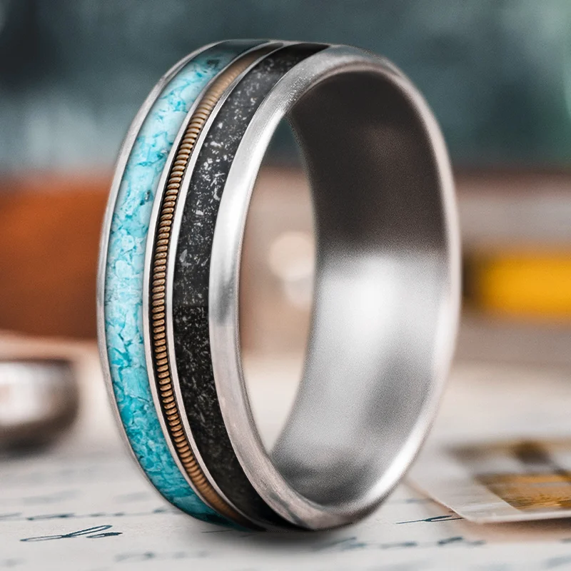 Affordable Glamour – Premium Jewelry At Special Prices Custom Design - 3-Inlay Metal Center ZRUUNTIUA5H-5uJ_O9kJZ5PU