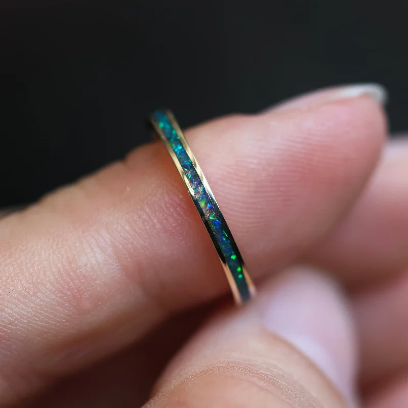 Buy More, Save More On Stunning Jewelry Pieces Delicate lab opal inlay ring