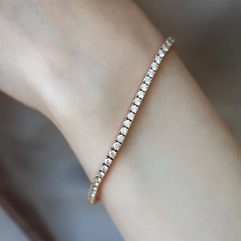 Seasonal Jewelry Deals – Elevate Your Style Diamond Tennis Bracelet 18K Rose Gold