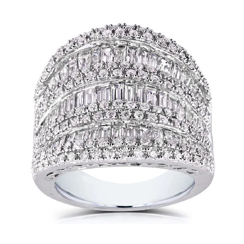 Luxury Jewelry Now At Special Promotional Rates Extra Wide Multi Row Diamond Ring