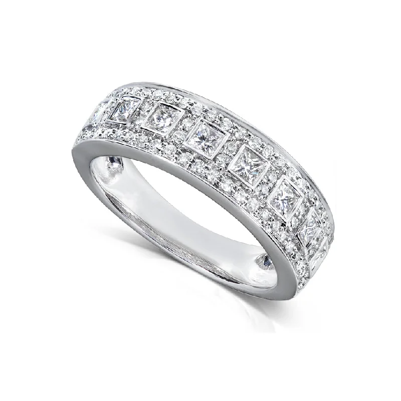 Affordable Gold-Plated Jewelry For Modern Fashion Diamond Anniversary Ring