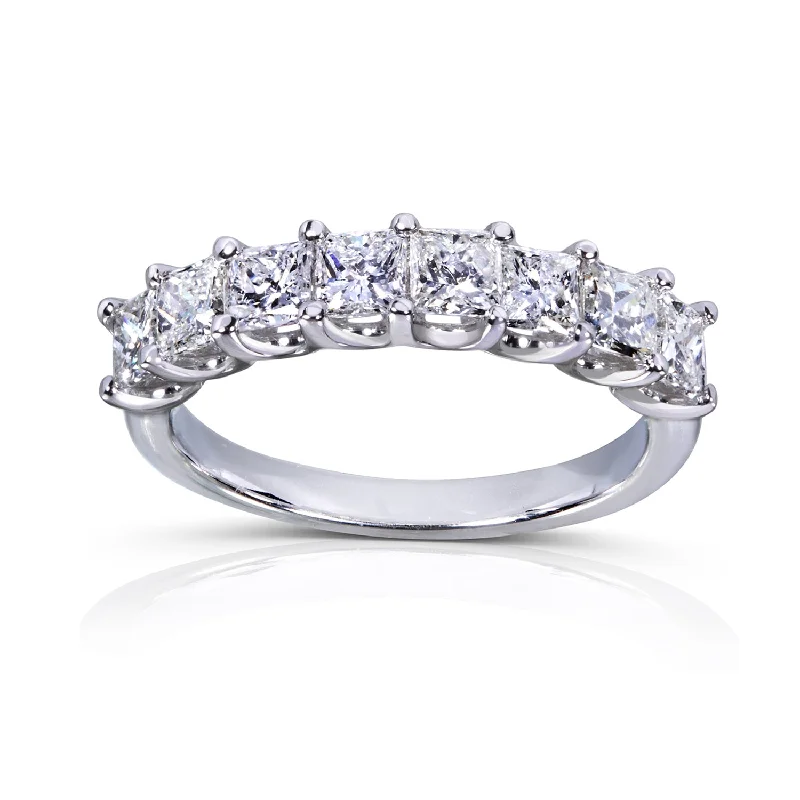 Bestselling Jewelry At Special Promotional Rates 1 1/2ct.tw Eight-Stone Princess Diamond Band Bestselling Jewelry At Special Promotional Rates 1 1/2ct.tw Eight-Stone Princess Diamond Band