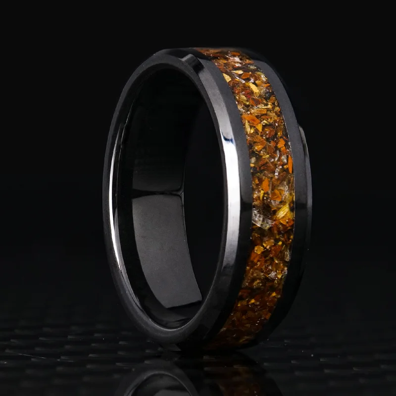 Limited Stock On Premium Jewelry At Low Prices Tiger's Eye Glowstone Ring on Black Ceramic Limited Stock On Premium Jewelry At Low Prices Tiger's Eye Glowstone Ring on Black Ceramic