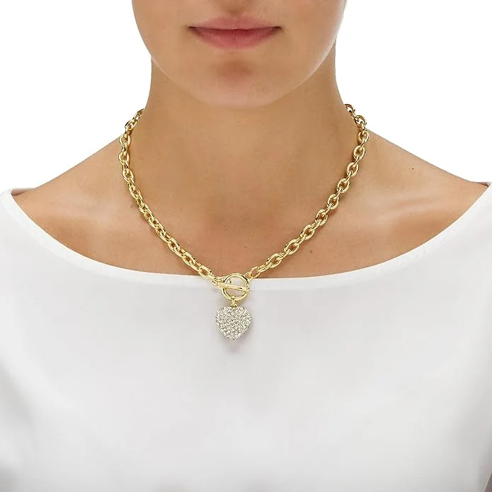 Unlock Unbeatable Jewelry Deals Before They’Re Gone 18K Gold Heart Charm Embellished Necklace Unlock Unbeatable Jewelry Deals Before They’Re Gone 18K Gold Heart Charm Embellished Necklace