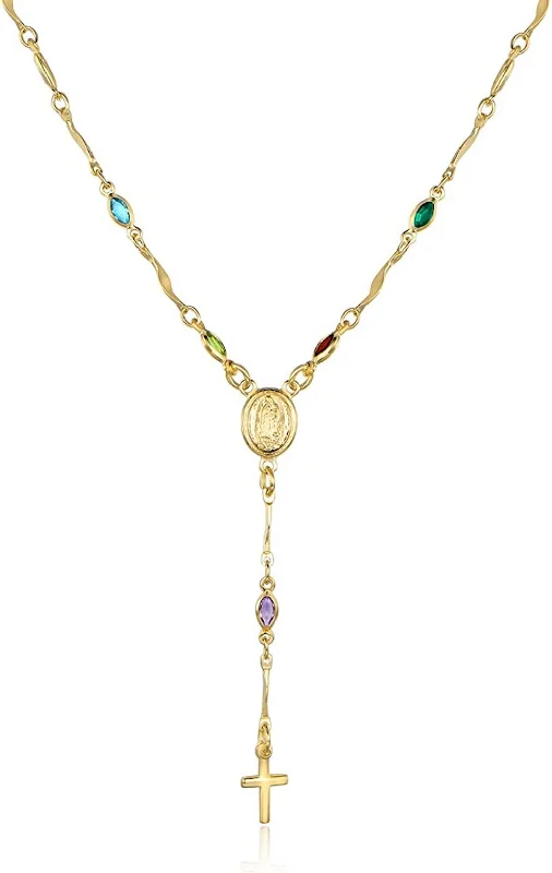 Buy More, Save More On Stunning Jewelry Pieces 18K Gold Multi Color Religious Necklace Buy More, Save More On Stunning Jewelry Pieces 18K Gold Multi Color Religious Necklace