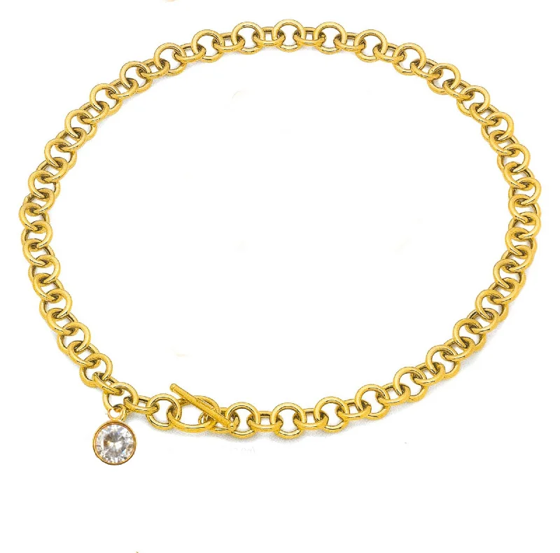 Timeless Jewelry Styles At Wallet-Friendly Prices 18k Gold Plated Chunky Crystal Charm Necklace Timeless Jewelry Styles At Wallet-Friendly Prices 18k Gold Plated Chunky Crystal Charm Necklace