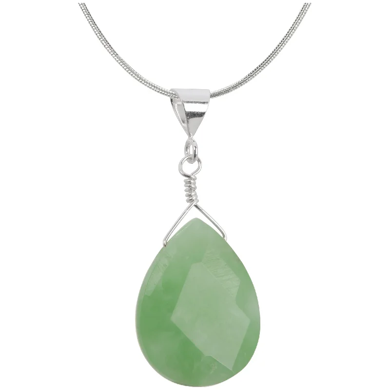 Grab Your Dream Jewelry At The Lowest Prices Simple Faceted Gemstone & Sterling Necklace Grab Your Dream Jewelry At The Lowest Prices Simple Faceted Gemstone & Sterling Necklace