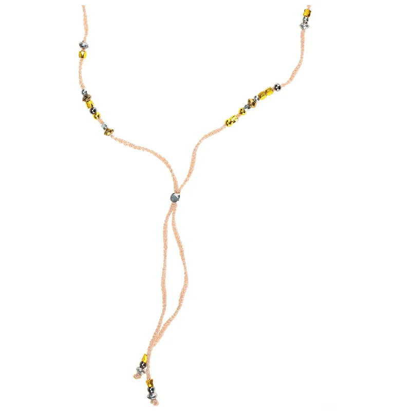 Affordable Elegance – Special Jewelry Sale Now Live Mixed Metal Beads & Silk Cord Pink Necklace/Bracelet Wrap Affordable Elegance – Special Jewelry Sale Now Live Mixed Metal Beads & Silk Cord Pink Necklace/Bracelet Wrap