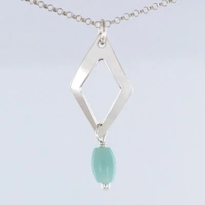 Shop Dazzling Jewelry At The Best Prices Cutout Diamond Amazonite Sterling Silver Necklace Shop Dazzling Jewelry At The Best Prices Cutout Diamond Amazonite Sterling Silver Necklace