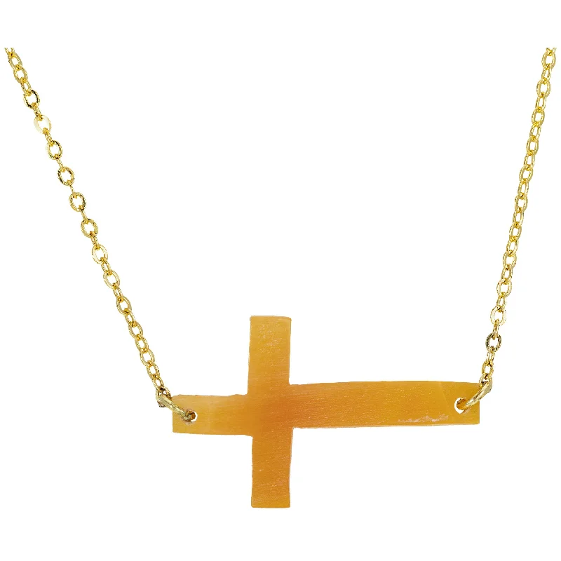Don't Miss These Dazzling Jewelry Discounts Faith Horn Cross Necklace