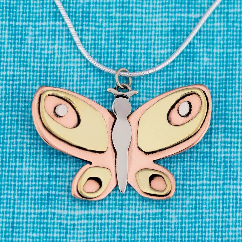 Unmissable Jewelry Sale – Shop Before It's Too Late Colorful Butterfly Mixed Metal Necklace Unmissable Jewelry Sale – Shop Before It's Too Late Colorful Butterfly Mixed Metal Necklace