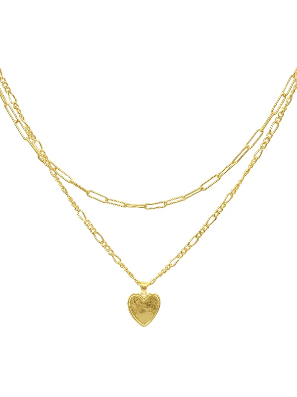Dazzle With Discounts – Shop Jewelry On Sale Adornia Paper Clip and Figaro Heart Chain Set gold Dazzle With Discounts – Shop Jewelry On Sale Adornia Paper Clip and Figaro Heart Chain Set gold
